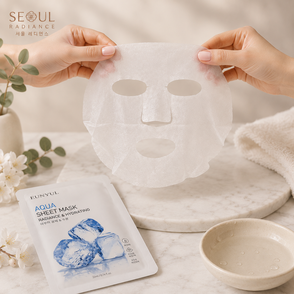 Eunyul Korean Pack of 8 Facial Skin Mask Sheets