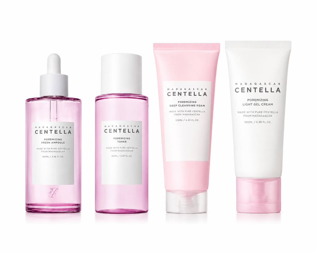 Madagascar Centella Pore Refining Skincare Set (4-Piece)