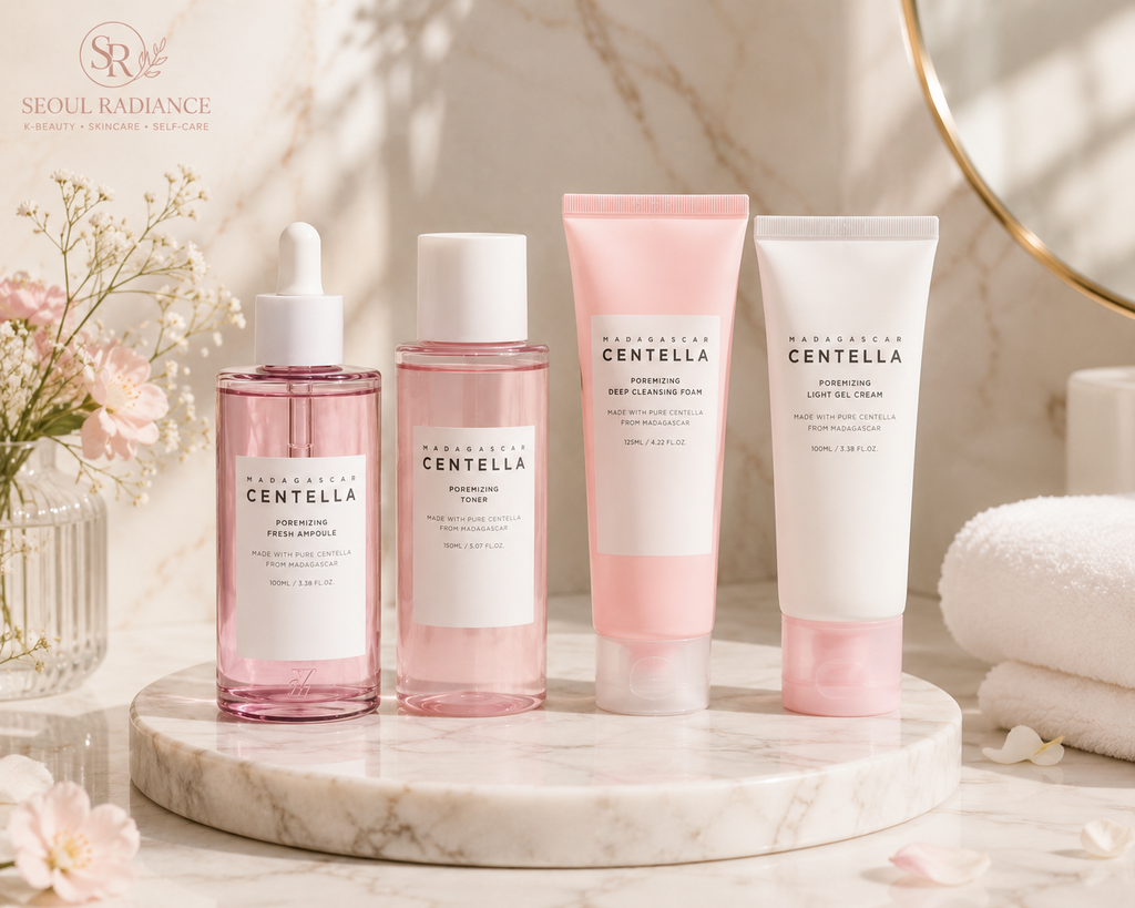 Madagascar Centella Pore Refining Skincare Set (4-Piece)