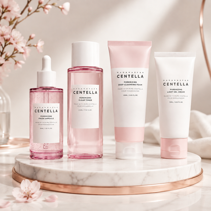 Madagascar Centella Poremizing 4-Step Skincare Set