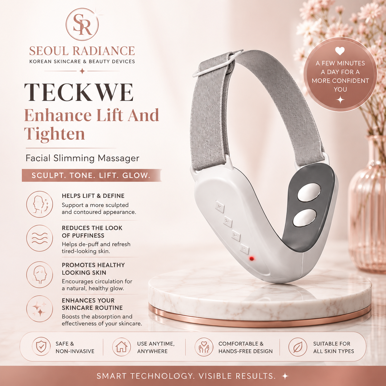 Teckwe V-Shape Facial Massager