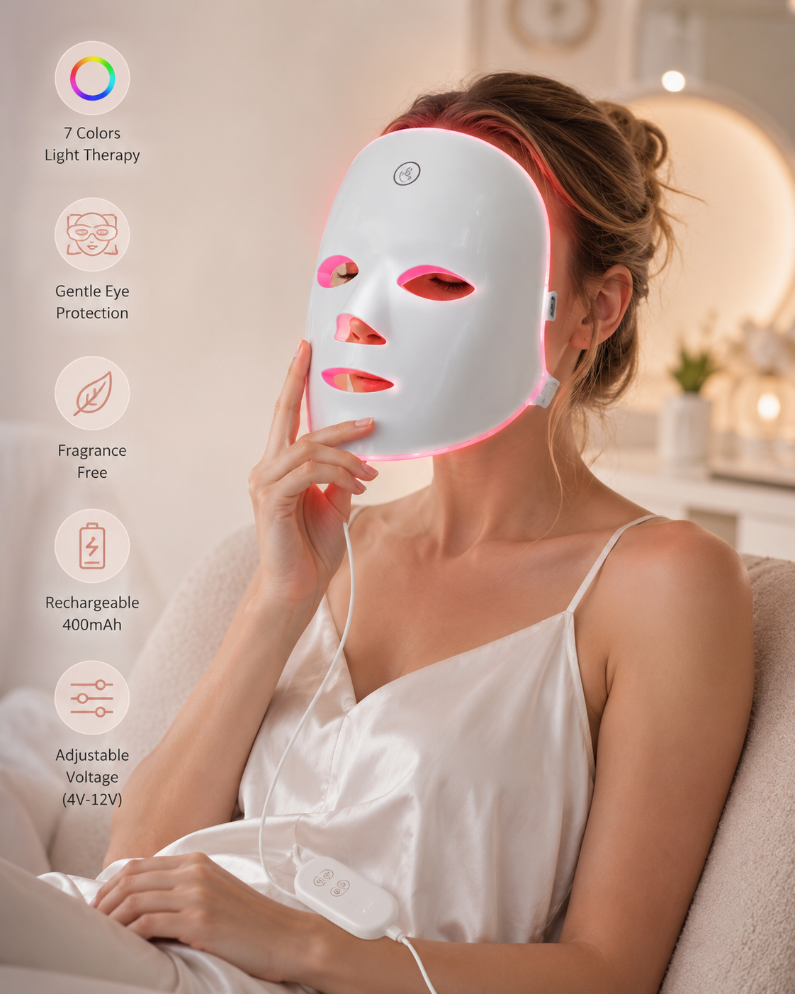 1pc 7-Color Face Mask